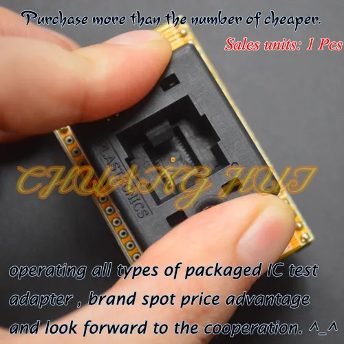 Open-Top Socket QFN8 to DIP8 Programming Adapter WSON8 DFN8 MLF8 ic test socket Pitch=1.27mm Size=6x8mm | Компьютеры и офис