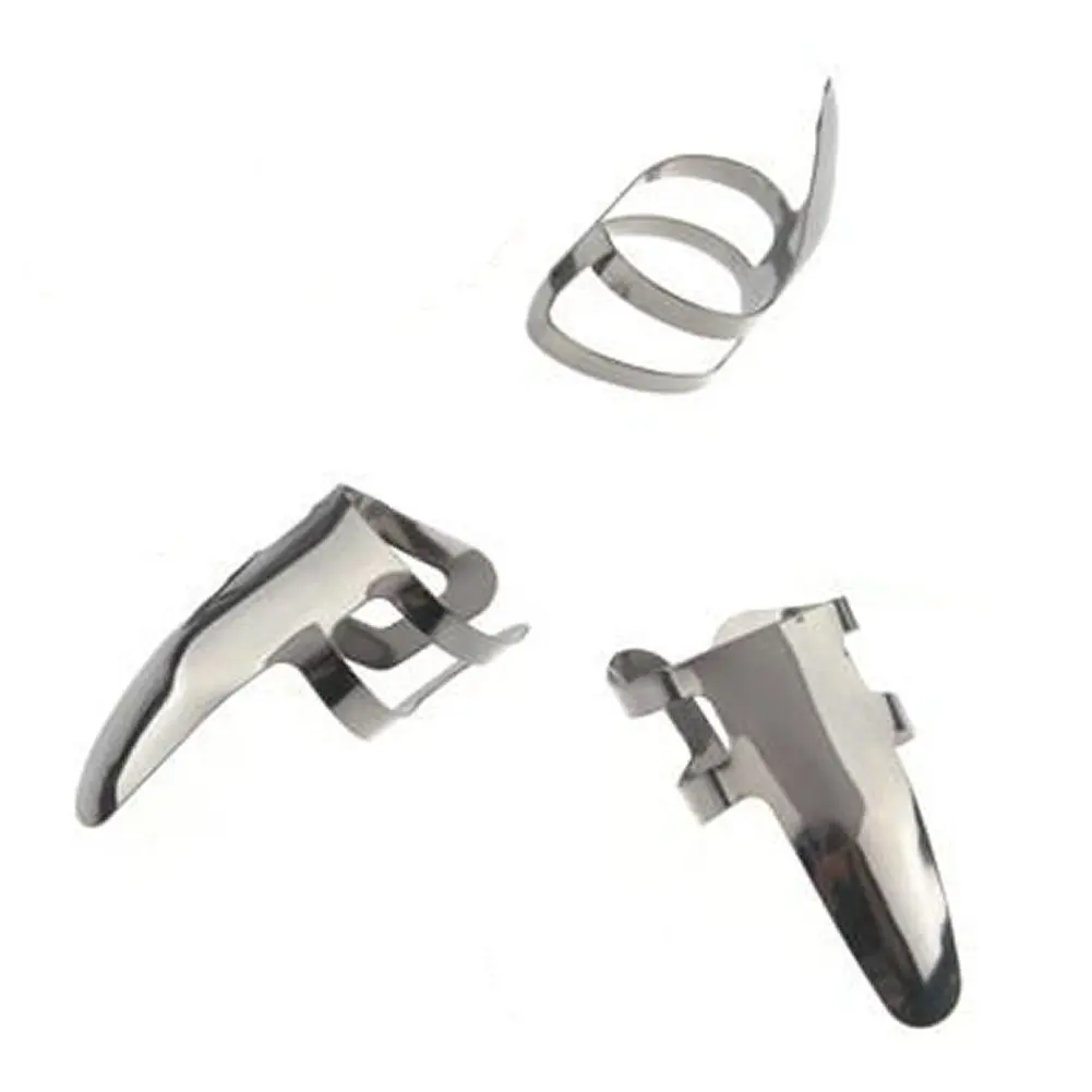 Горячие 3 шт. из нержавеющей стали Палец Гитара выбор слайд гитара Банджо укулеле