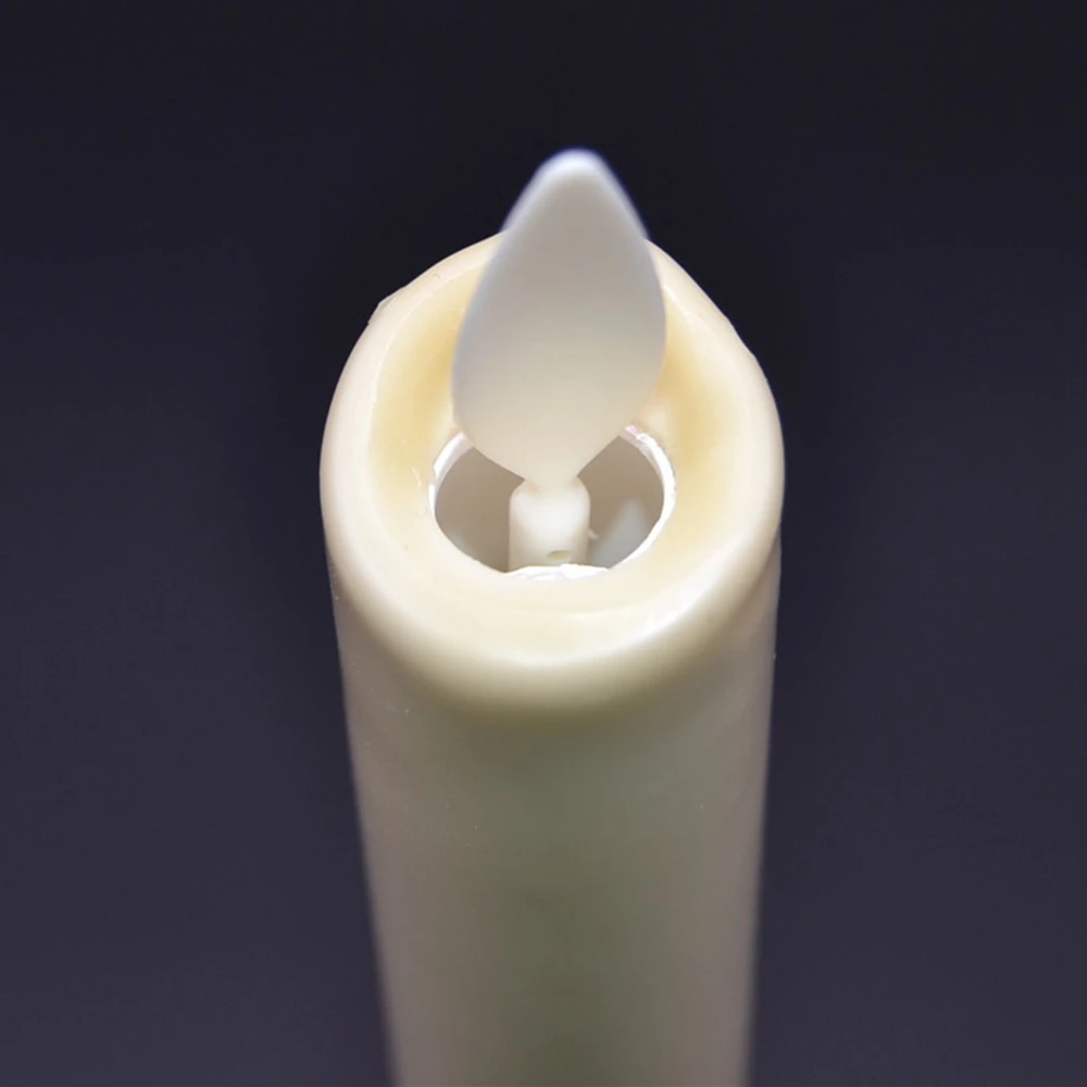 Ksperway набор из 2 беспламенных конусных свечей восковая поверхность с таймером и