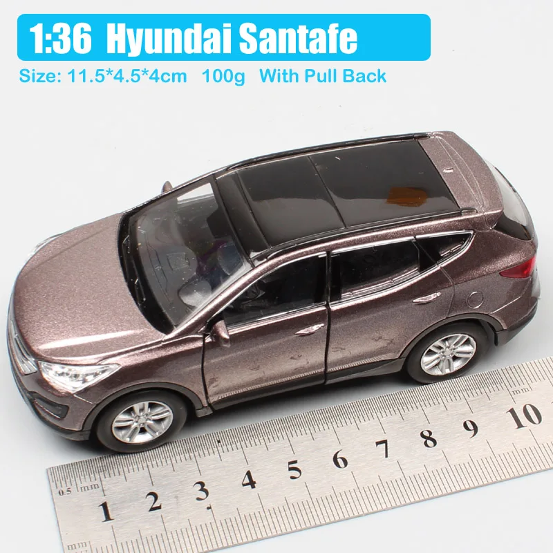 1/36 мини hyundai Santa fe Maxcruz SUV миниатюрные машинки металлические Литые под давлением| |