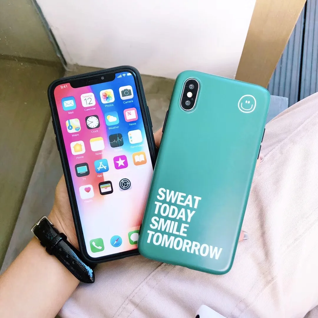 Модный Стильный Простой чехол в стиле хип-хоп для iPhone 8 7 6 6s Plus X XR Xs Max силиконовый