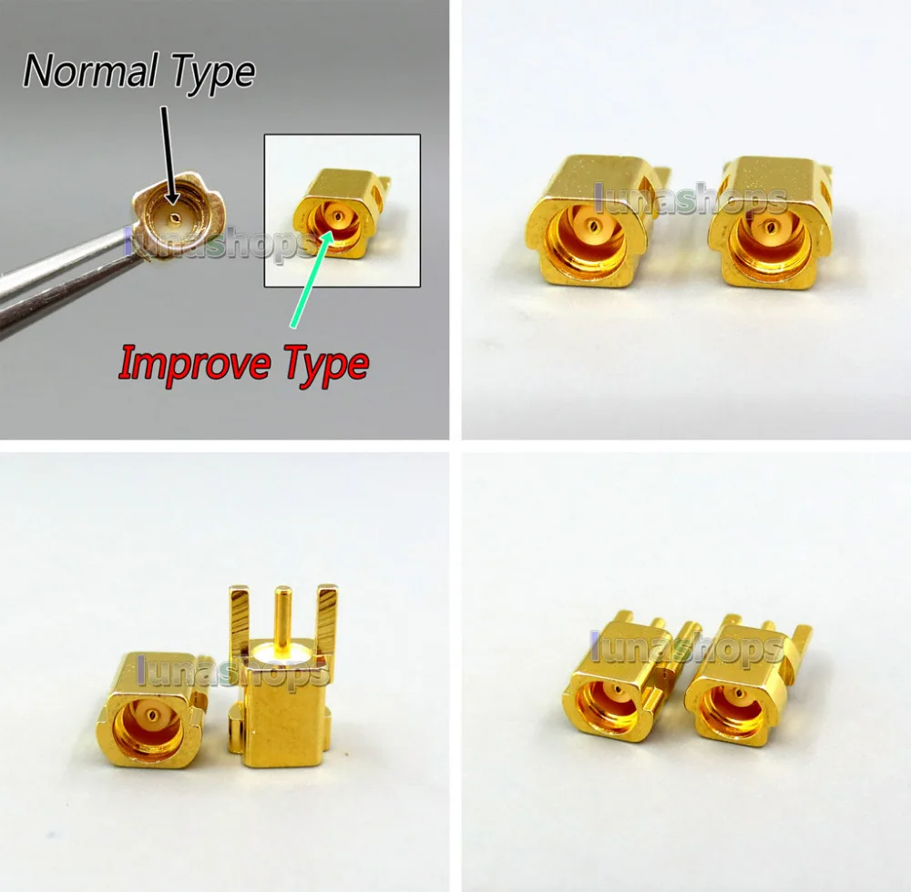 1 пара улучшенного типа MMCX Женский контактный адаптер для Shure SE535 SE425 SE315 SE846 SE215