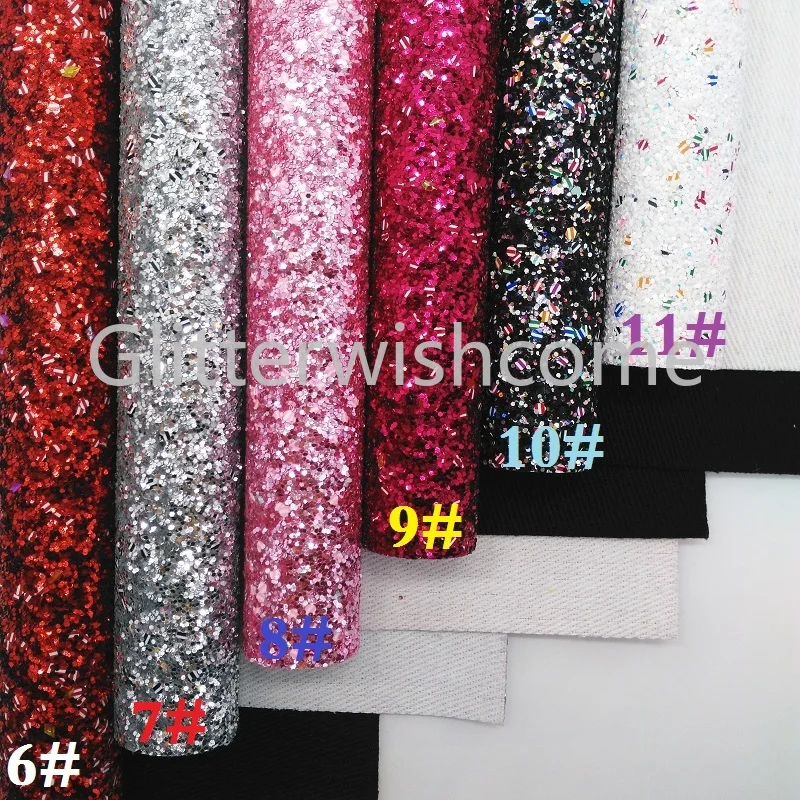 Glitterwishcome 21X29 см A4 размер винил для бантов Рождество толстый блеск кожа Fabirc искусственная кожа листы для бантов, GM383A