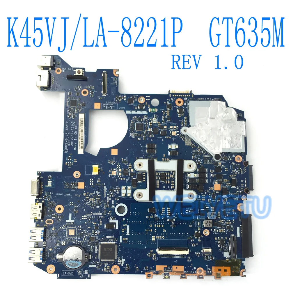 K45VJ GT635M LA 8221P материнская плата для ASUS K45VD A45V K45V K45VM K45VS A85V основная ноутбука