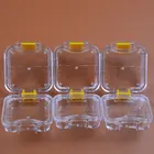 50 шт., пластиковая коробка для зубных протезов с пленкой