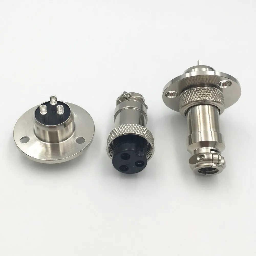 1 компл. GX16 с 3 отверстиями фланец авиационный разъем XLR 16 мм 2 3 4 5 6 7 8 9 контактный разъем Мужской шасси крепление круговой разъем