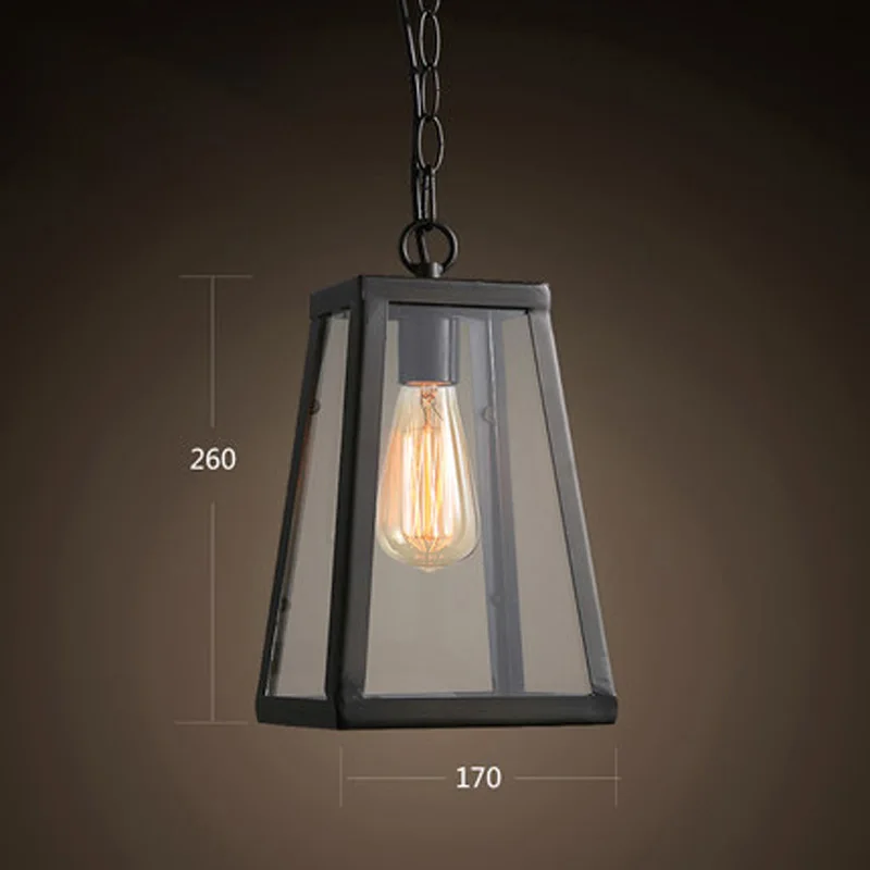 Винтажный подвесной светильник в стиле лофт фермерском простой Эдисона для