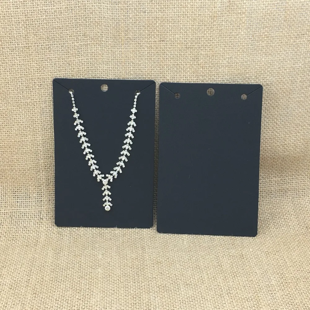 Карточка для ожерелья сделай сам прямоугольная крафт бумага большая карточка