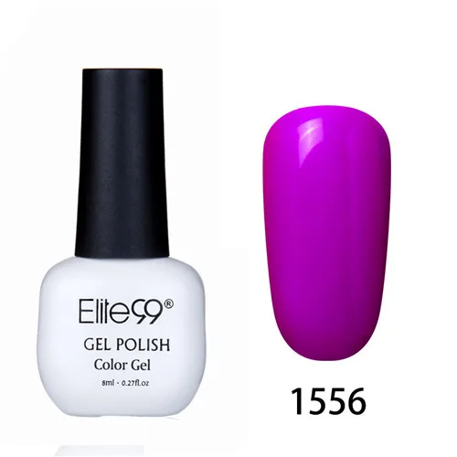 Elite99 8MLUV Гель-лак для ногтей Светодиодный лампа Гель-лак чистые цвета Полупостоянный Гель-лак для ногтей базовый топ - Цвет: 1556