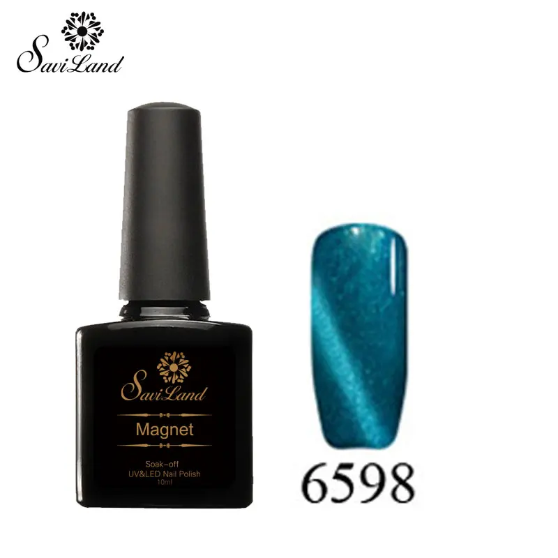 Магнитный Гель лак для ногтей Saviland 1 шт. с эффектом кошачий глаз УФ светодиодный