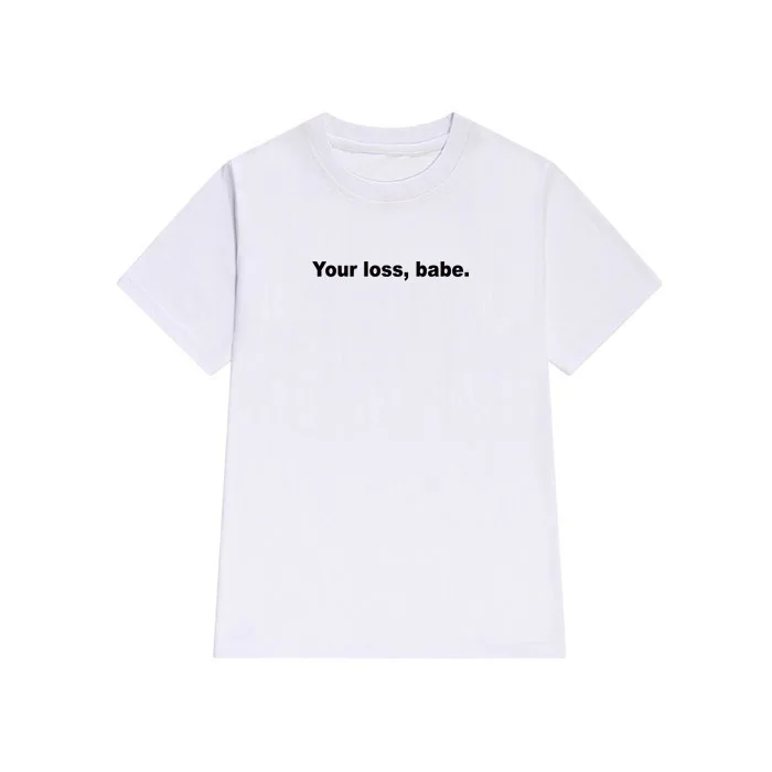 Женская футболка с буквенным принтом хлопковая Повседневная забавная для