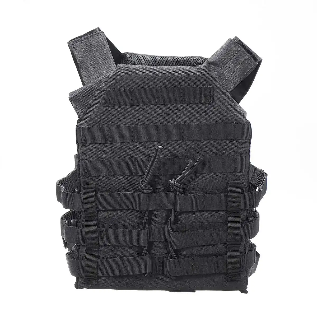 Камуфляжный жилет CS армия военный тактический жилет Wargame Body Molle на открытом воздухе оборудование 6 цветов 600D нейлон - Цвет: Черный
