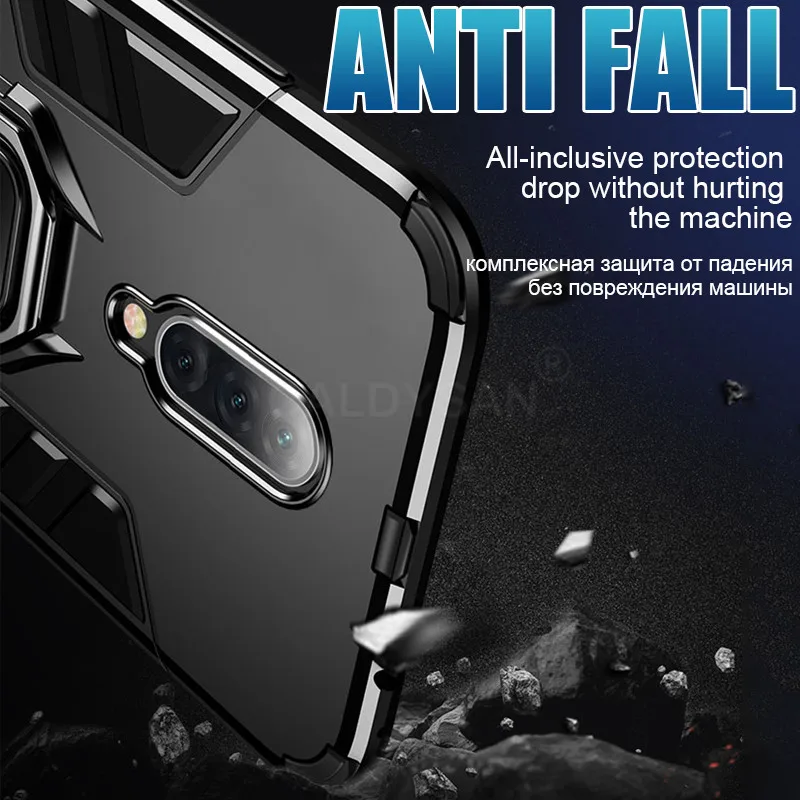 Роскошный бронированный силиконовый чехол-бампер для Oneplus 6T 7 Pro противоударный