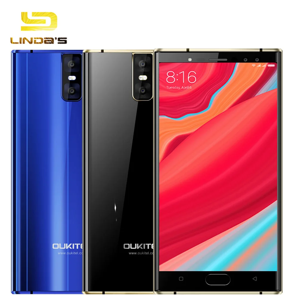 Oukitel K3 мобильного телефона MT6750T Octa core 4 ГБ + 64 5.5 &quotдвойной 2.5D Экран 6000 мАч камеры 16MP