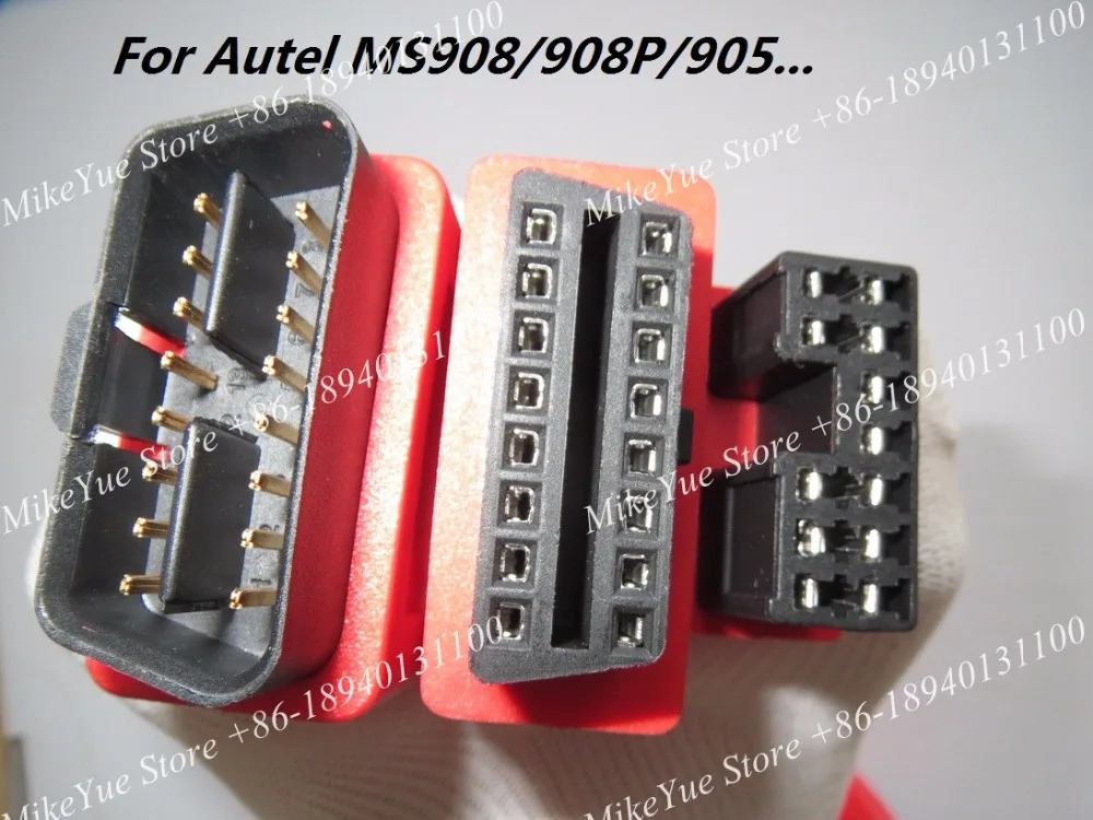 Адаптеры для Autel MITSUBISHI HYUNDAI 12 + 16 Pins MaxiSys Pro MS906 MS906BT MS906TS MS908S Mini MaxiCOM MK908P OBD I|autel maxisys