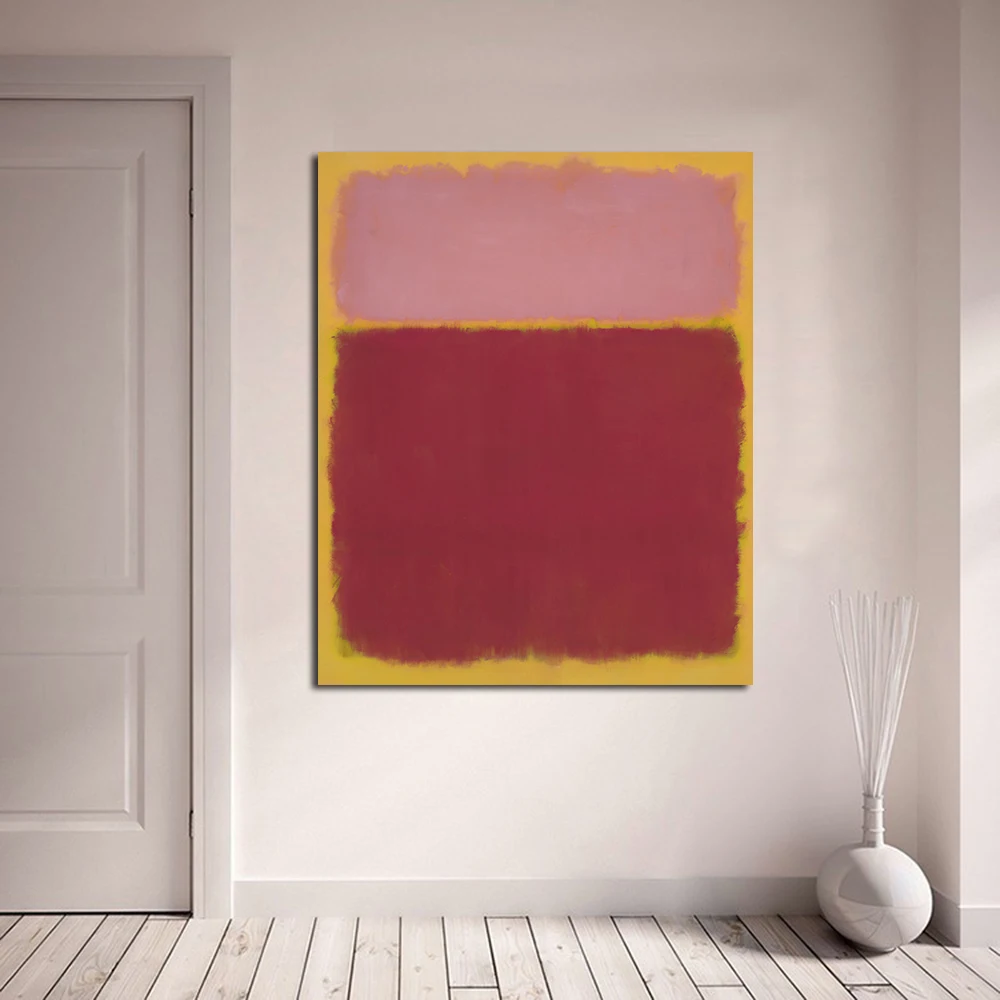 JQHYART Mark Rothko классическая картина маслом Настенная домашний декор для гостиной