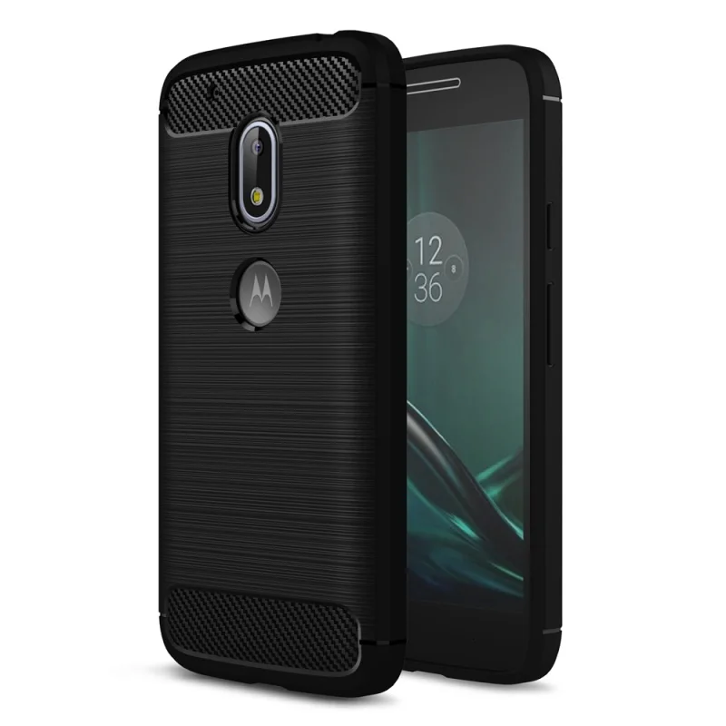 Sell Case for Motorola Moto G4 Play Mobile Phone Bag Carbon Fibre Brushed TPU Smart Cases G 4 Cover Shell | Мобильные телефоны и