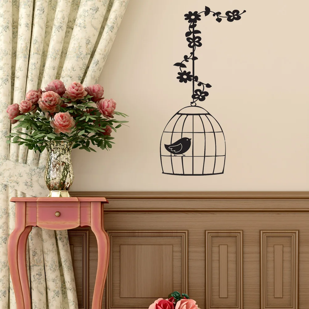 Черные бамбуковые милые наклейки на стену в гостиную спальню украшение дома | Дом