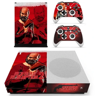 YS-xboxoneS-1682 Красный мертвой кожи Стикеры s для xbox один Тонкий консоли контроллеры для xbox One S виниловые наклейки для оформления Обложка игры Стикеры протектор - Цвет: YS-xboxoneS-1682