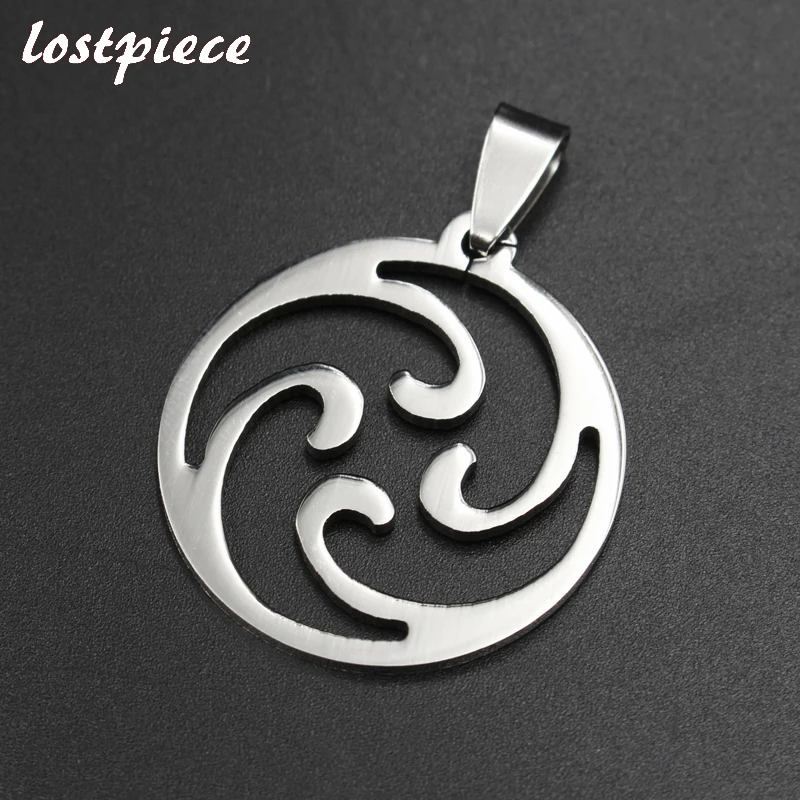 Lostpiece 2018 Серебряный Цвет Нержавеющая сталь аниме амулет кулон Цепочки и ожерелья