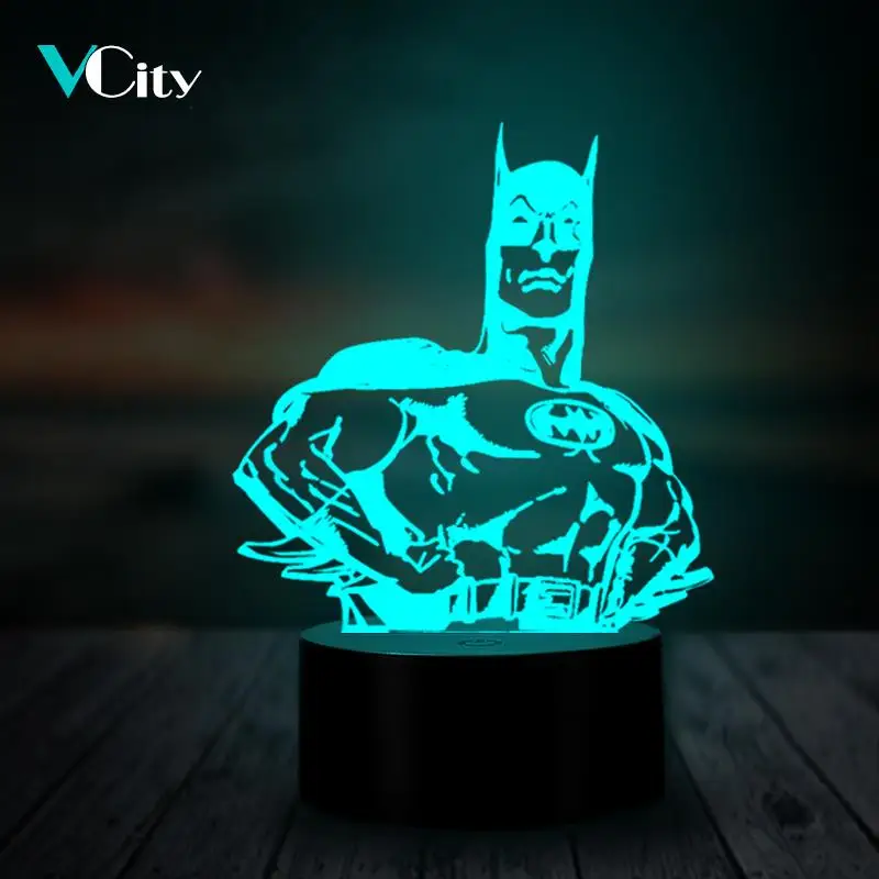 Светодиодная настольная лампа VCity3D Ngiht многоцветный светильник с изменением