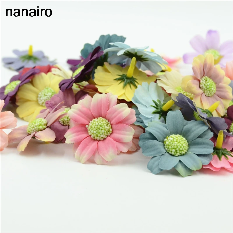 Искусственные цветы для подсолнуха 10 шт. 4 5 см|artificial flower heads|flower headsunflower artificial flowers |
