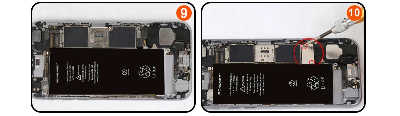 10 шт. нулевые циклы мобильный телефон литий-ионный аккумулятор для iPhone 6 S батарея 1715 Емкость замена батареи телефона