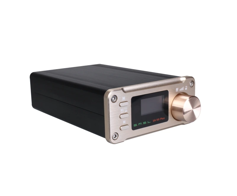 2018 SMSL SA 50 Plus аудио усилитель TAS5766M 2 1 AUX Hifi Цифровые усилители USB мини портативный