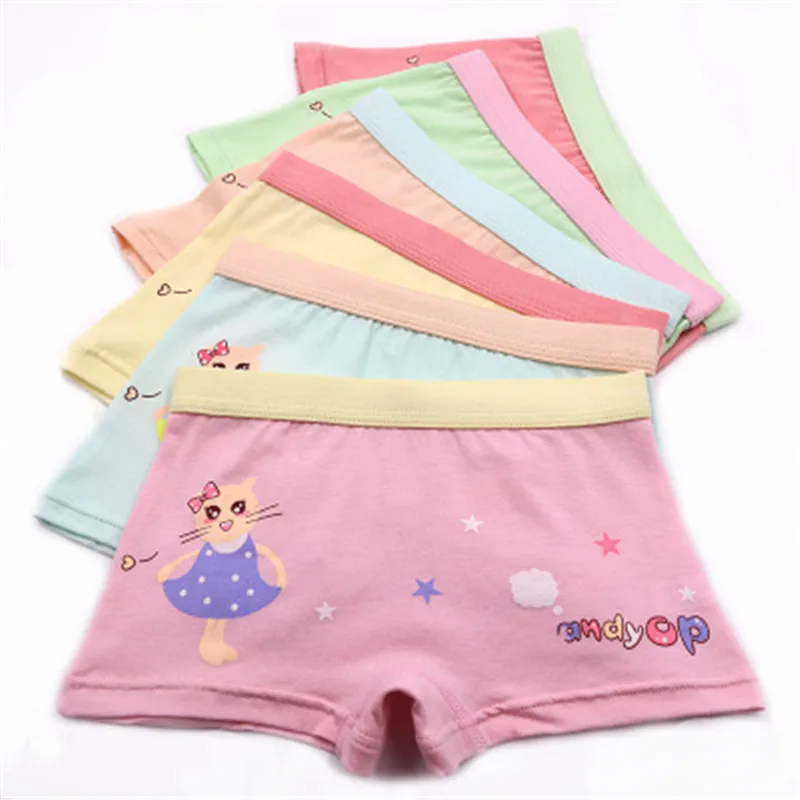 

2017 New 3D Cartoon Cotton Kids Panties Girls Underwear Christmas Gift Girls Boxer For Baby Panties Children's Clothing