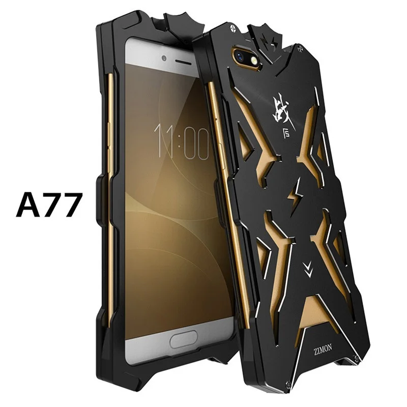 Новые дизайнерские металлические бронированные Чехлы Zimon для OPPO A77 R11 R11S
