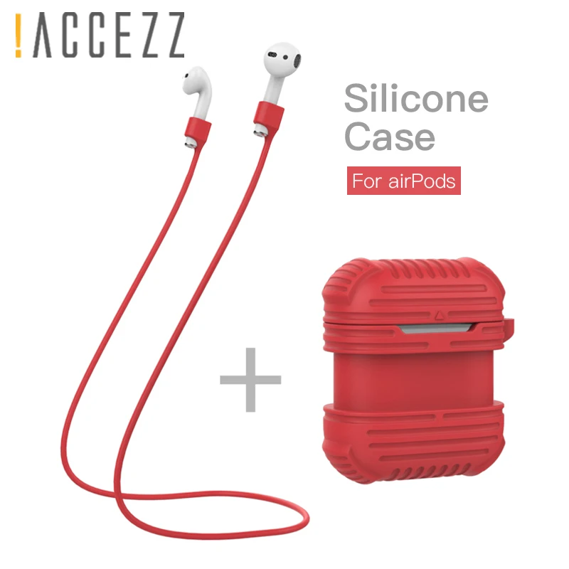 ! Чехол для наушников ACCEZZ AirPod защитный чехол сумка 2 в 1 набор Apple Airpods Bluetooth