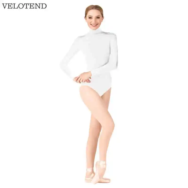 2018 Rushed Sale Spandex Velotend Women Gymnastics Leotard Ballet Dancewear Lycra Female Long Sleeve Lady Bodysuit Tights | Тематическая