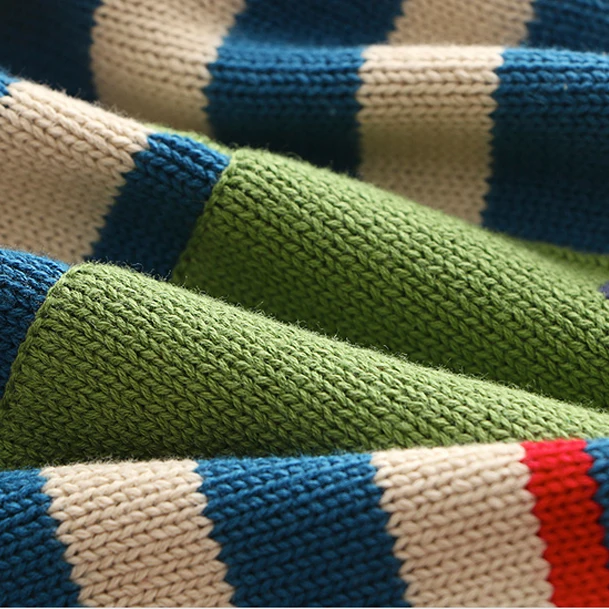 Лидер продаж Детский свитер новый толстый хлопковый ручной работы ярких цветов с