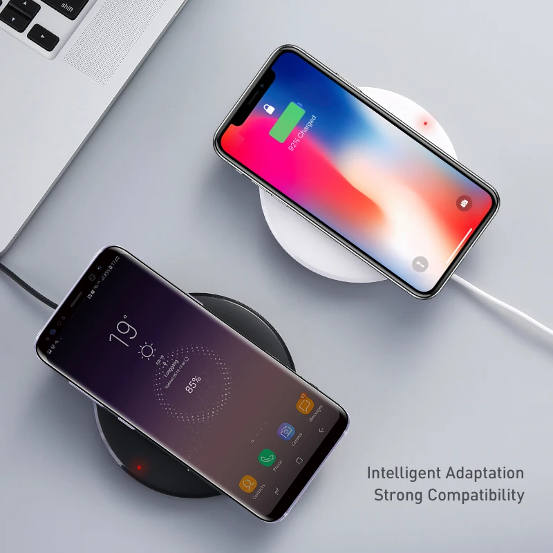 Floveme QI Беспроводной Зарядное устройство для iPhone X 8 XR XS Max зарядки Samsung Galaxy S9 S8 плюс S7