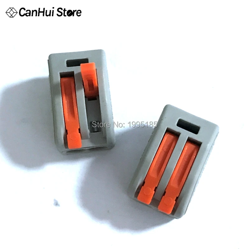 10 шт в упаковке, новая PCT-212(222-412) 32A 2PIN пружинный рычаг пуш-ап подходит повторно используемый кабель 2 провод соединитель-проводник терминал PCT212
