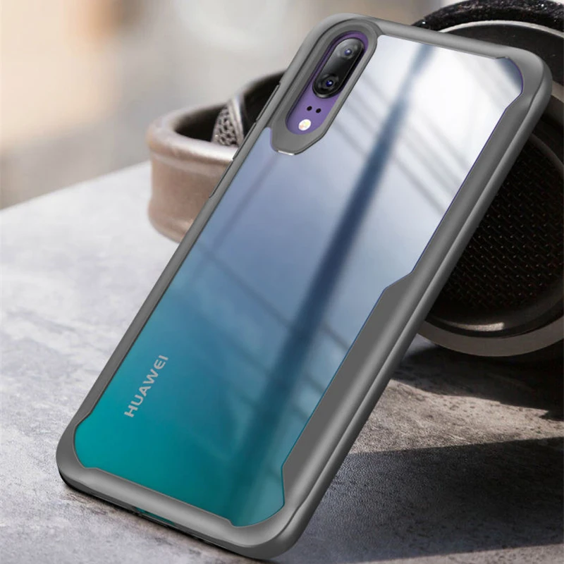 Прозрачный противоударный чехол для huawei P20 Коврики 10 20 Pro Lite Y6 Y9 Nova 2i 3 3i 3E P30 мягкий силиконовый армированная накладка на заднюю панель чехол