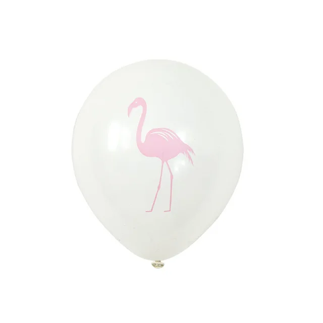 10pcs latex balloon Гавайские вечерние украшения Фламинго гирлянды воздушные шары для Луау вечерние пляжные летние тропические предметы для украшения дня рождения - Цвет: 10pcs latex balloon