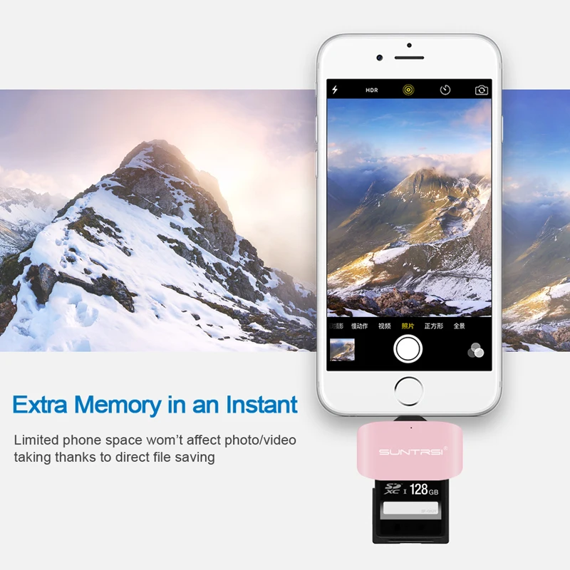 Suntrsi Micro SD кард ридер для iPhone 5/5S/6/6 7 plus/ipad многофункциональный считыватель смарт