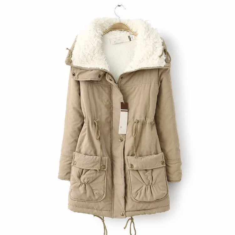hot 2018 winter cotton coat women slim plus size outwear medium-long wadded jacket thick hooded warm parka | Женская одежда