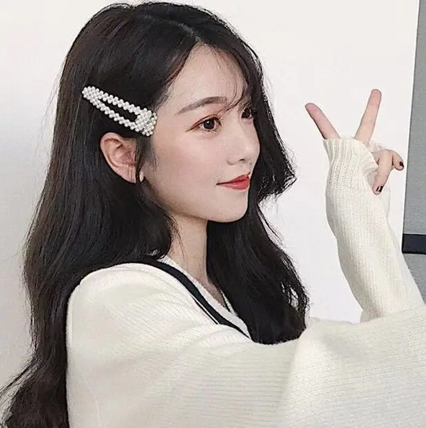 Новинка 2019 изящные универсальные шпильки с жемчугом для женщин и девушек