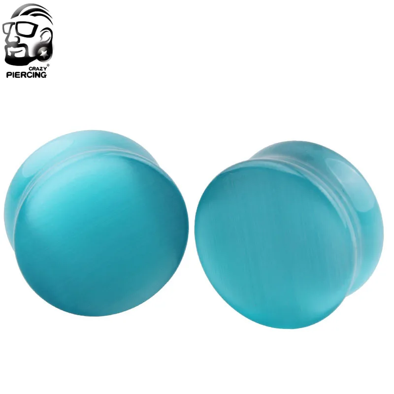 Серьги растяжки кошачий глаз с камнями|tunnel earrings|stone ear expanderear stretchers tunnels |