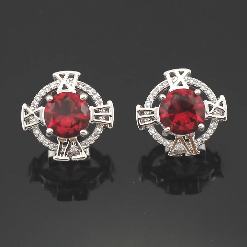 Haимис 2017 Горячая Распродажа гранат Женские Ювелирные наборы для свадьбы