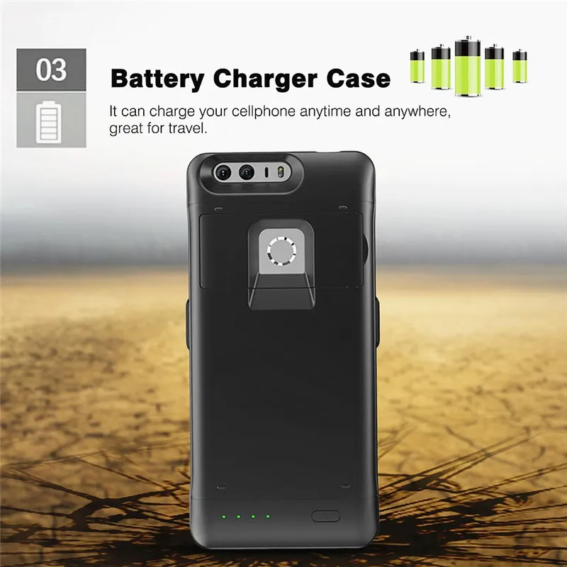 4000 мАч Внешний блок питания для задней панели зарядное устройство чехол HUAWEI Honor 8