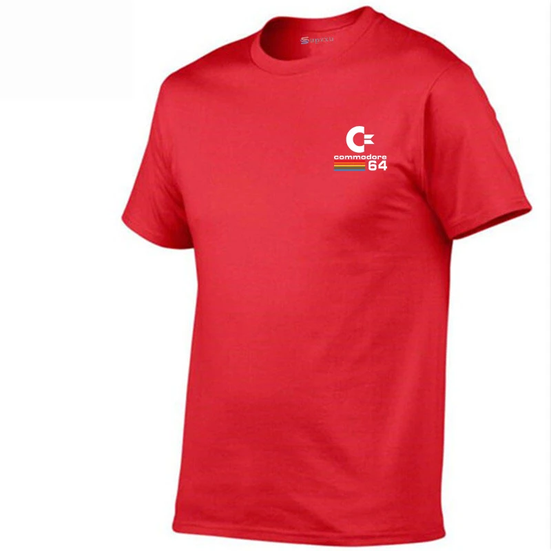 2019 new summer Commodore 64T shirt short-sleeved T-shirt fashion street printing 11 color C64 retro men's T-shi | Мужская одежда