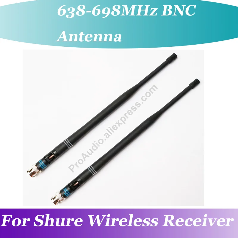 2 пары (4 шт.) OEM 10 1 &quotBNC резиновая антенна для Shure беспроводного приемника 638 МГц 698