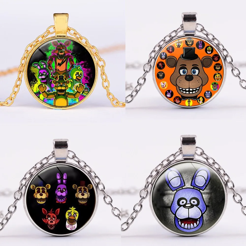 Новинка, Five Nights At Freddy's, фигурка, игрушка, Фокси, Чика, Фредди, ожерелье, сплав, игрушки FNAF, детские подарки