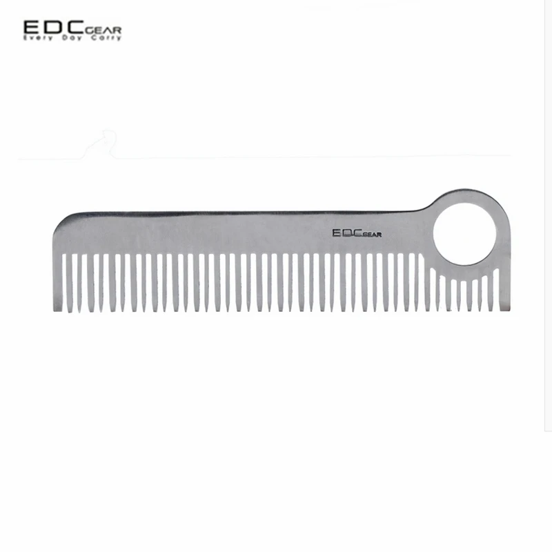 

EDC Tactical Hair Comb Outdoor High Strength Stainless Steel Practical Portable Tool Tactical Camping EDC Gear Hair Comb