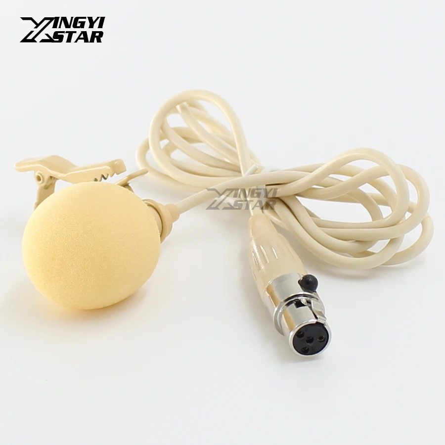 Мини коннектор XLR 4 Pin TA4F петличный микрофон с зажимом для галстука на лацкане Shure