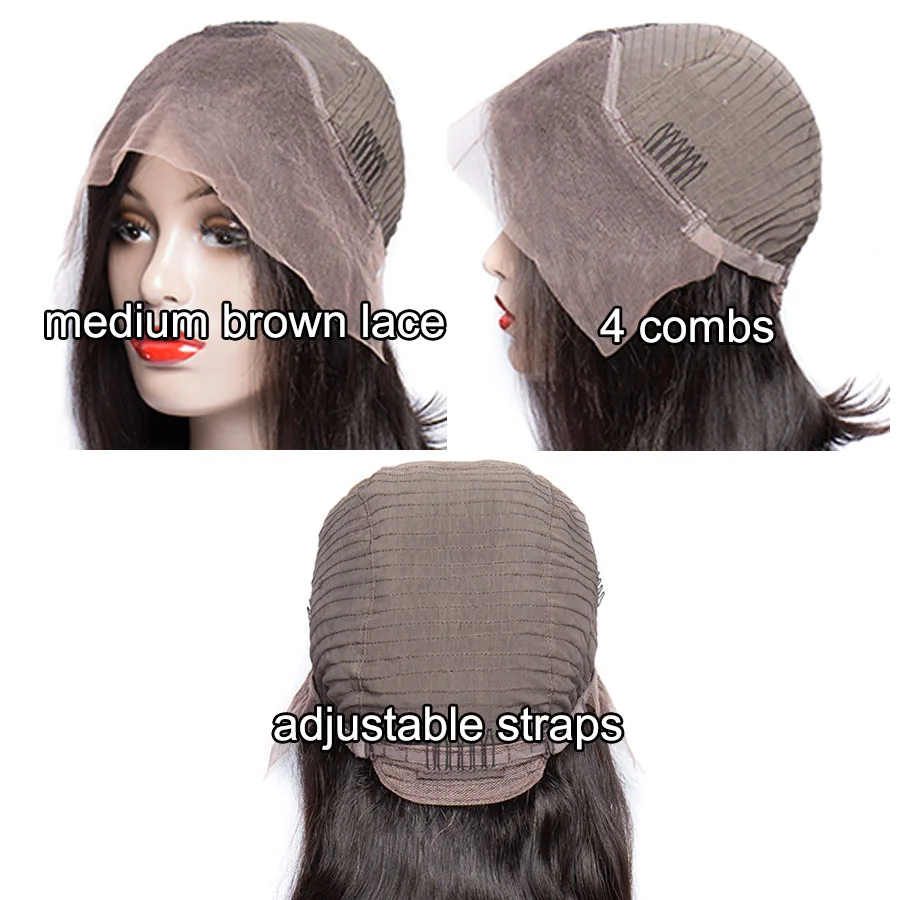 Боб Синтетические волосы на кружеве парики человеческих волос для Для женщин