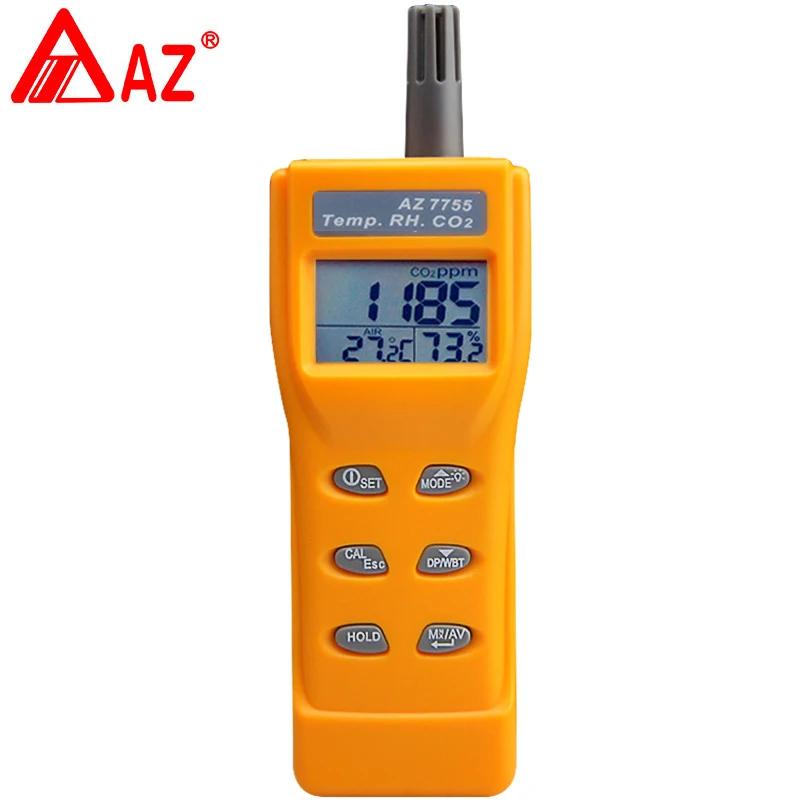 

AZ7755 CO2 gas tester 3 in1 RH TEMP carbon dioxide gas concentration detector carbon dioxide detector meter CO2 Meter